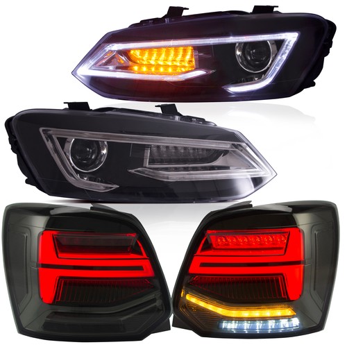 Vland led headlights smoked - vland,