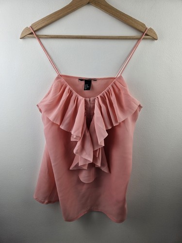Light pink ruffle front - h&m,