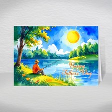 Fishing fathers day card for - fishing,