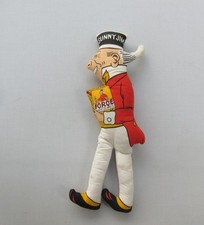 Vintage Force wheat flakes cereal Sunny Jim advertising rag doll 15in 39cm