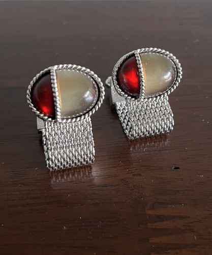 Vintage red rhinestone - red, &