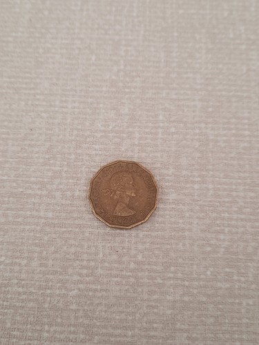 Vintage three pence piece