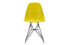 John Lewis Vitra Eames DSR Plastic  Chair, Mustard/Black  RRP £340