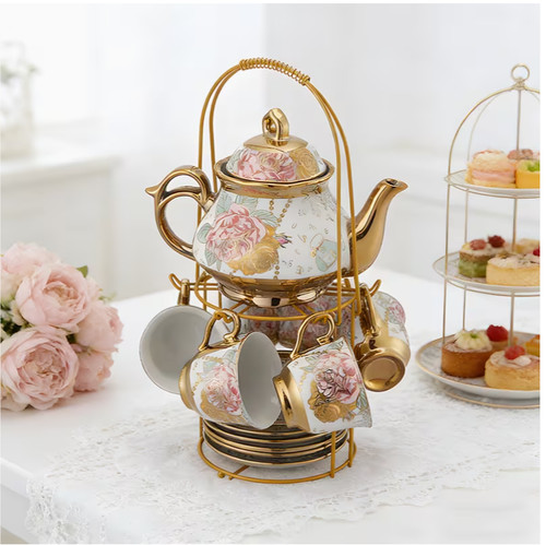 20pc ceramic tea set - 20pc,
