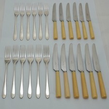 PRIDE by David Mellor for Walker & Hall silver service 44 piece set of cutlery