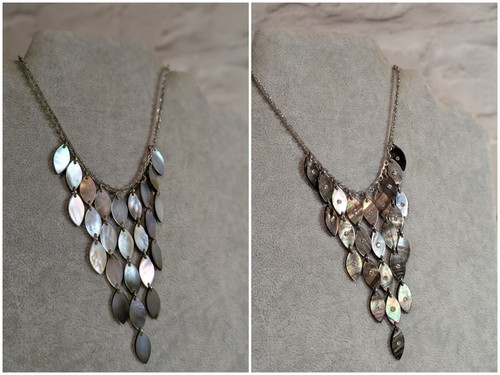 Shell bib necklace - , two