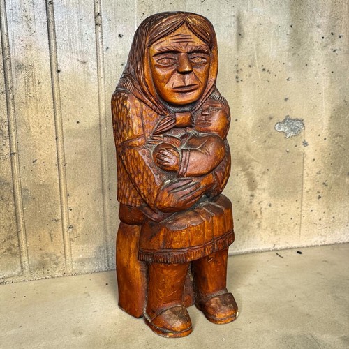 Large carved wooden polish - large,