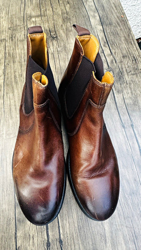 Zara men brown leather - brown,