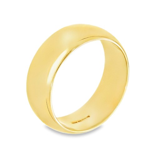 9ct yellow gold shape - yellow, d-shape