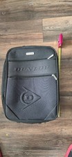 Dunlop Black Luggage Suitcase 2-Wheel Cabin Bag 42cm x 30cm x 20cm