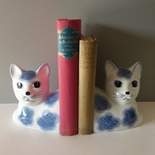Pair Vintage Cat Bookends