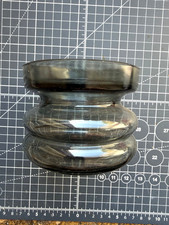 1970 smoked glass vase - smoked,