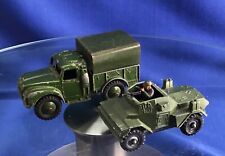 DINKY ARMY 641 - 1 TON ARMY TRUCK & CORGI DAIMLER SCOUT CAR  NO. 48