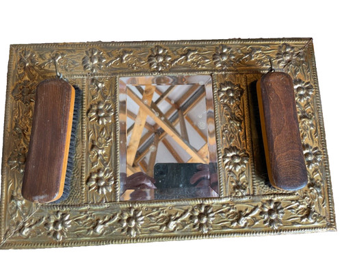 Hall mirror clothes brush - &,