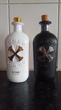 Set of 2 empty Rum Bottles
