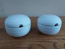 A PAIR OF VINTAGE  HORNSEA POTTERY CONCEPT PRESERVE POTS