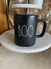 Rae Dunn Matt Black  'Boo' Halloween Mug