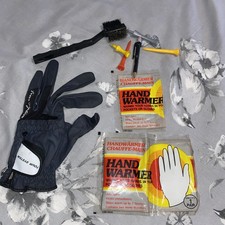 Golf Equipment Bundle Golfing glove hand warmer tees golf ball brush  