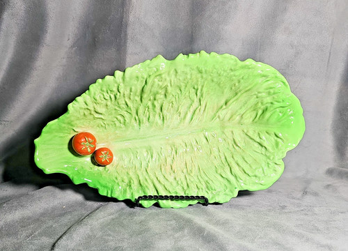 Carlton ware green leaf tomato - green,