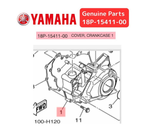 Yamaha oem crankcase - oem, 1