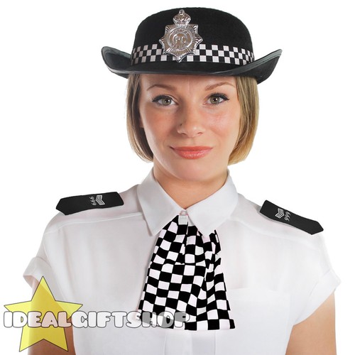 Adult black wpc police woman - black,