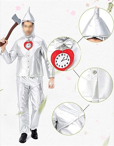 Men silver tin - man, costume