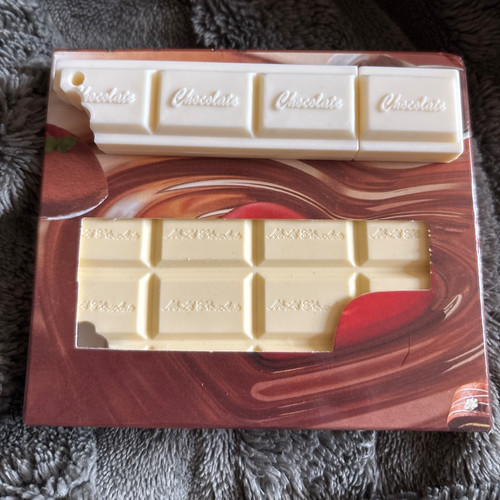 White chocolate shaped and