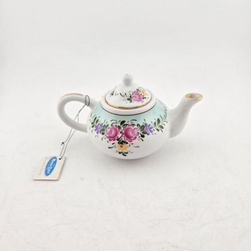 Miniature porcelain teapot - miniature,