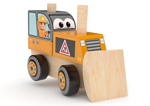 Adore bulldozer wooden - bulldozer,