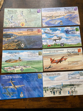 Collection of 8 RAF Century of Flight  covers all flown by RAF COF series - C3