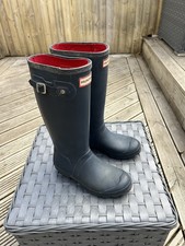 Women's Hunter Wellies Navy