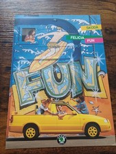 Skoda Felicia Fun Pick-Up 1997-2000 Export Markets Foldout Brochure English