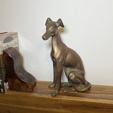 Vintage Brass Greyhound Dog