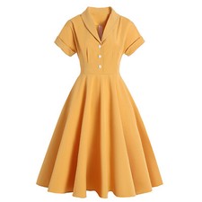 Women Lady Vintage Classy 50s