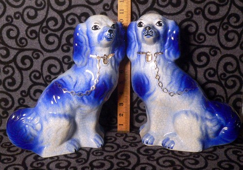 Pair rare 1940s - 1940s, blue