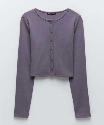 Nwt zara ribbed purple - nwt, knit