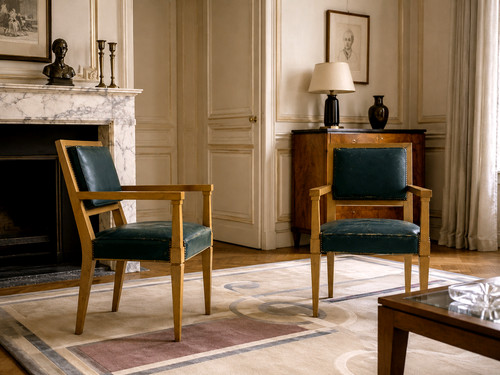Vintage pair armchairs - armchairs, 1950
