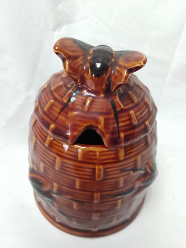 Vintage ceramic beehive honey - beehive,