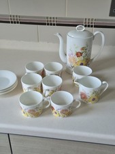 Wedgewood Bone China Coffee Set Summer Bouquet