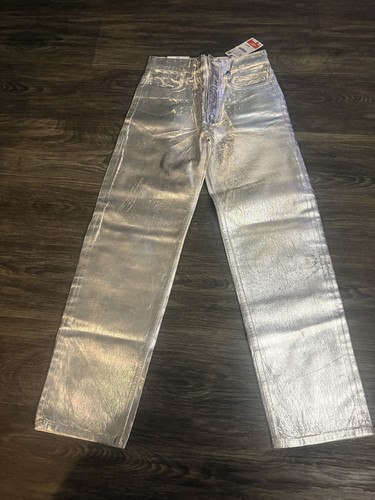 Zara women pants silver - women's,