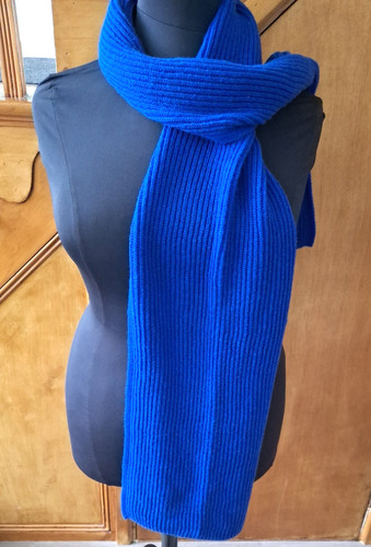 Cobalt blue ladies scarf - -,