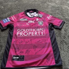  Hull FC signed Pink Away Shirt 2018/19 Rugby League 