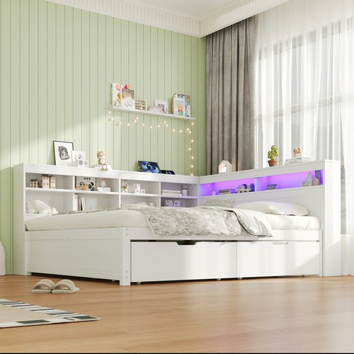 4ft6 double bed - 4ft6, frame