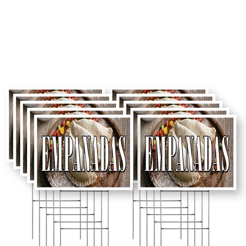Empanadas yard sign freshly - sign,