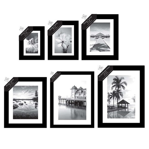 Black glass photo frames - glass,