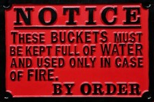 Railway Fire Buckets Vintage
