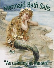 Mermaid Bath Salt Vintage Art