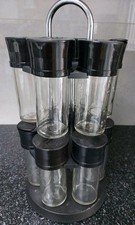 Rotating Spice rack with 12 Empty Jars
