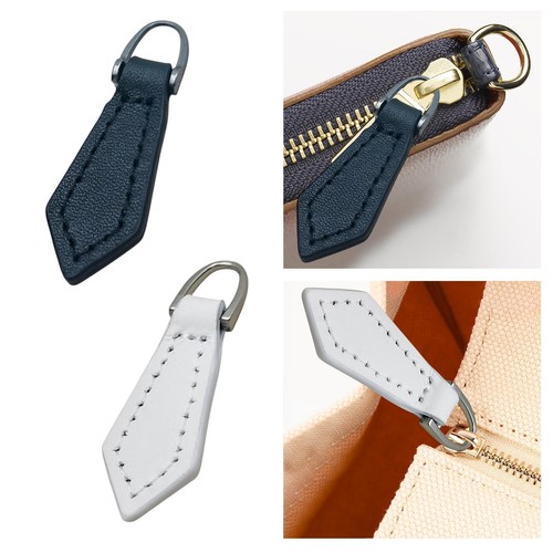 Leather zipper pull - zipper,