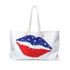 American flag kiss weekender - american,
